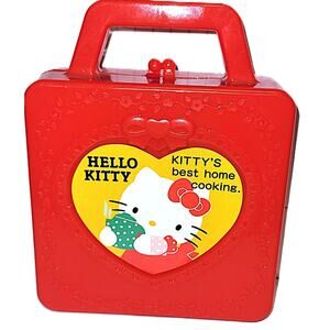 Rare Hello Kitty Kitty's Best Home Cooking Playset Purse/Case